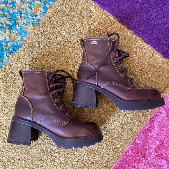 Sketchers - Vintage Chunky Platform Boots - Size 8 - Picture 2 of 8